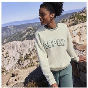 Lands End Serious Sweats Oversized Cozy Sweatshirt W/Pockets Size L (14-16)